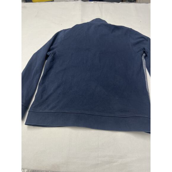 Ted Baker London Sweater Men’s 5 Med-Large Blue Poly Cotton 1/4 Zip - Picture 4 of 8